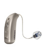 Oticon More miniRITE R hearing aid with a sleek design and external receiver.