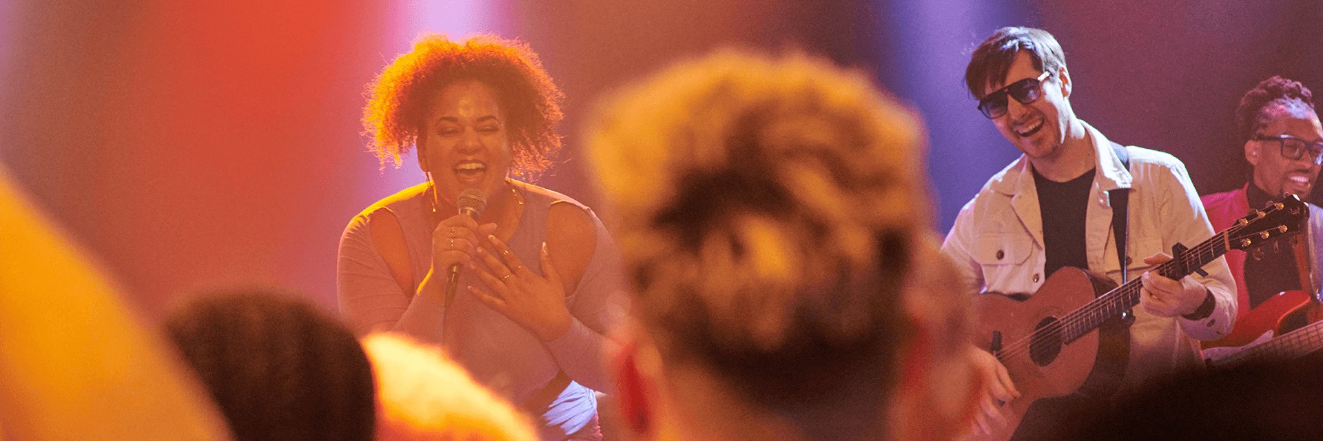 Musicians playing concert