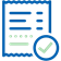 icon of a receipt with a checkmark