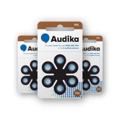 Image shows size 312 batteries