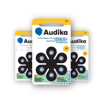 size 10 hearing aid batteries by Audika