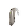 Oticon Ziron hearing aid in a sleek beige design.
