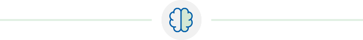 Brain icon with a blue outline, symbolizing cognitive or neurological concepts.
