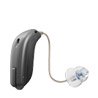 Oticon Opn S hearing aid with sleek design and external speaker module.